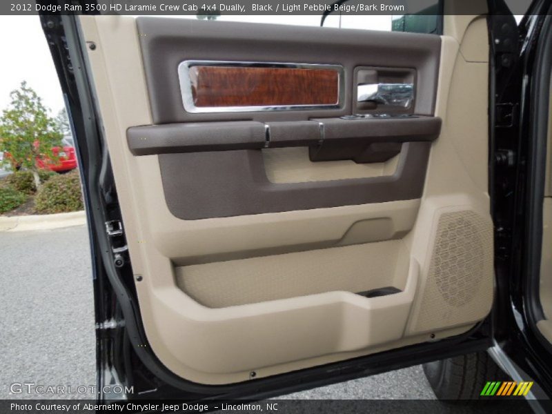Black / Light Pebble Beige/Bark Brown 2012 Dodge Ram 3500 HD Laramie Crew Cab 4x4 Dually