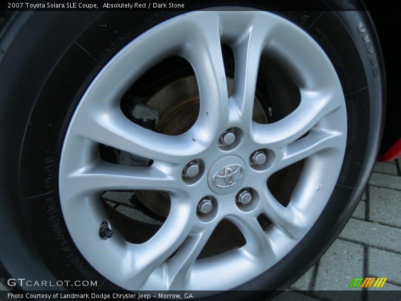 Absolutely Red / Dark Stone 2007 Toyota Solara SLE Coupe