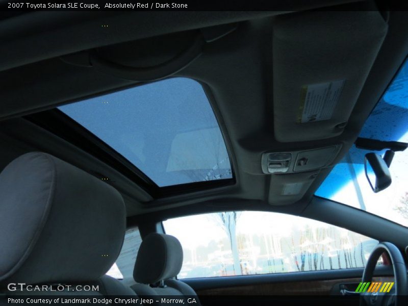 Absolutely Red / Dark Stone 2007 Toyota Solara SLE Coupe