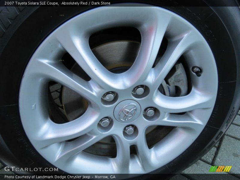 Absolutely Red / Dark Stone 2007 Toyota Solara SLE Coupe