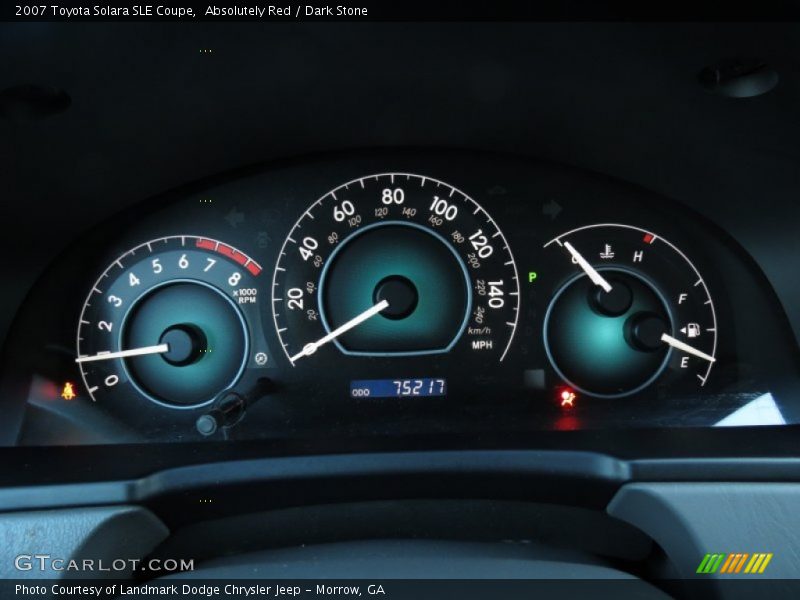 Absolutely Red / Dark Stone 2007 Toyota Solara SLE Coupe