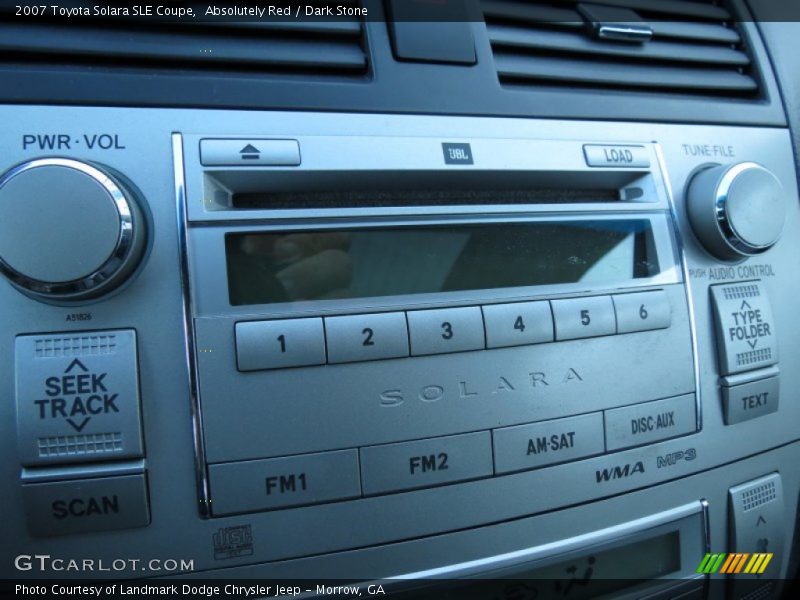 Absolutely Red / Dark Stone 2007 Toyota Solara SLE Coupe