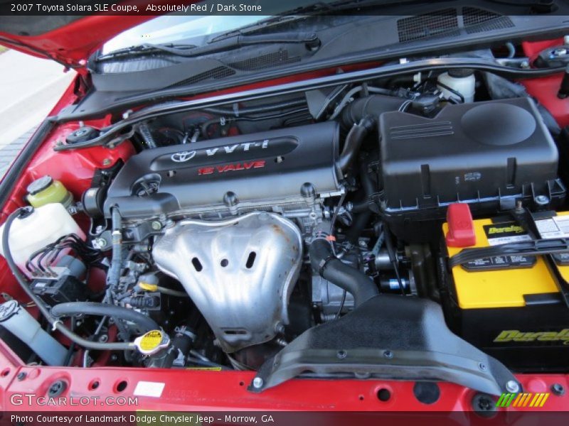 Absolutely Red / Dark Stone 2007 Toyota Solara SLE Coupe