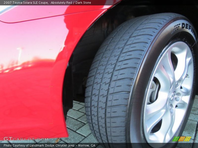 Absolutely Red / Dark Stone 2007 Toyota Solara SLE Coupe