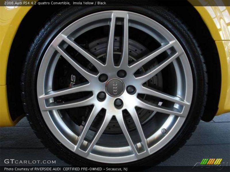 Imola Yellow / Black 2008 Audi RS4 4.2 quattro Convertible