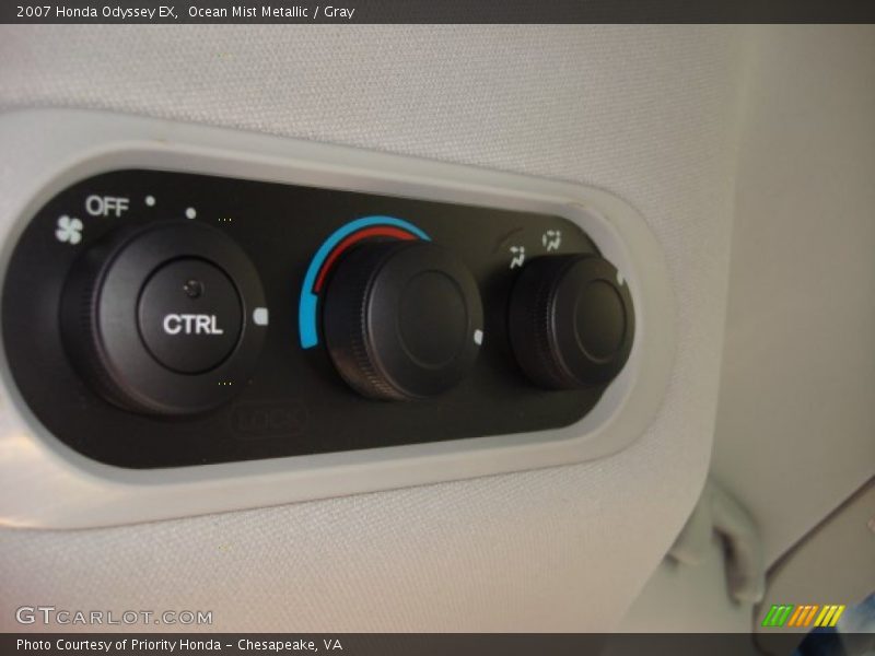 Ocean Mist Metallic / Gray 2007 Honda Odyssey EX