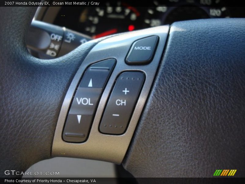 Ocean Mist Metallic / Gray 2007 Honda Odyssey EX