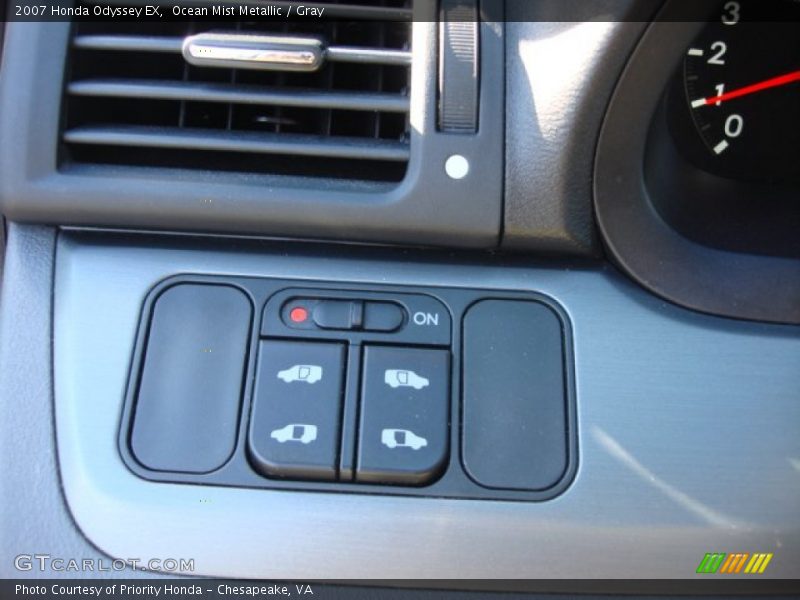 Ocean Mist Metallic / Gray 2007 Honda Odyssey EX