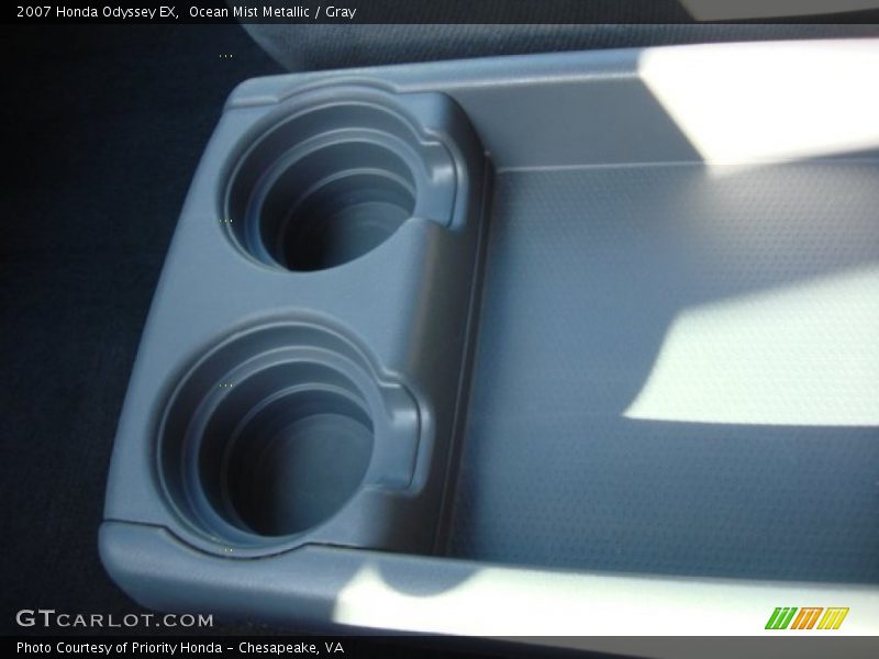 Ocean Mist Metallic / Gray 2007 Honda Odyssey EX