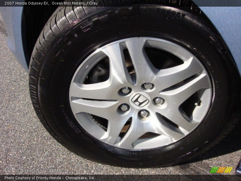Ocean Mist Metallic / Gray 2007 Honda Odyssey EX