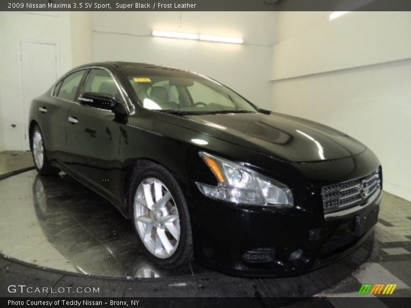 Super Black / Frost Leather 2009 Nissan Maxima 3.5 SV Sport