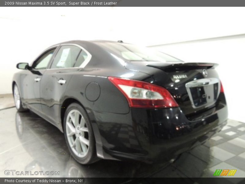 Super Black / Frost Leather 2009 Nissan Maxima 3.5 SV Sport