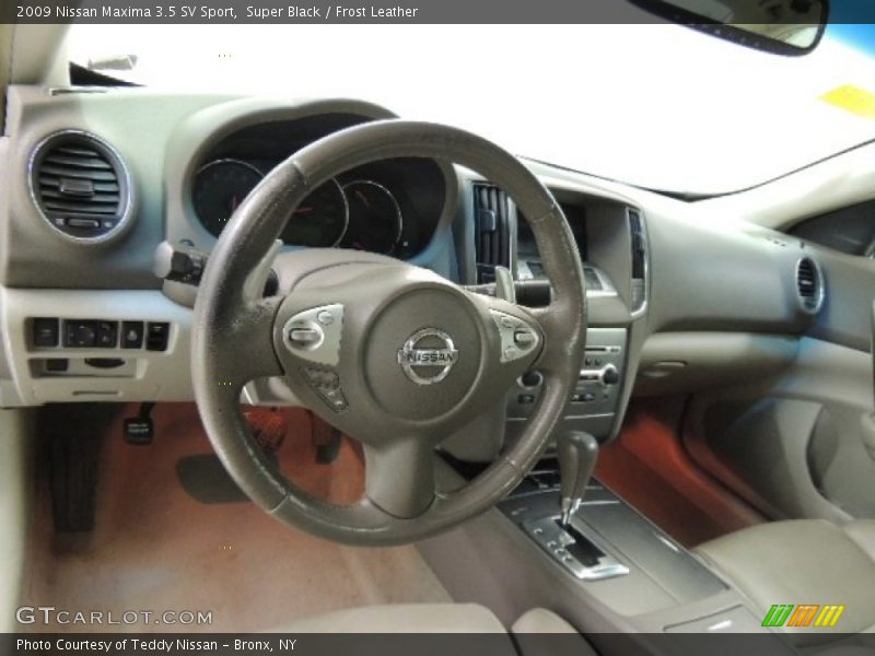 Super Black / Frost Leather 2009 Nissan Maxima 3.5 SV Sport