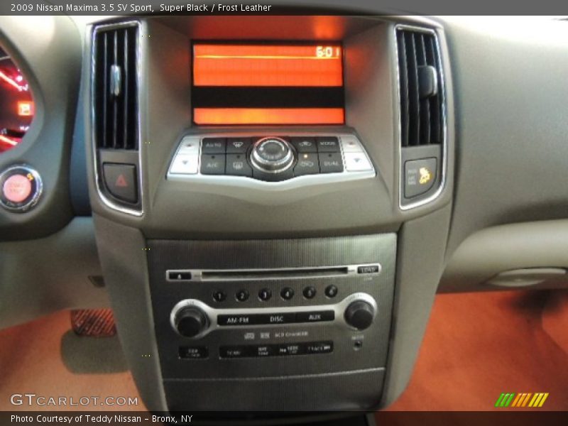 Super Black / Frost Leather 2009 Nissan Maxima 3.5 SV Sport