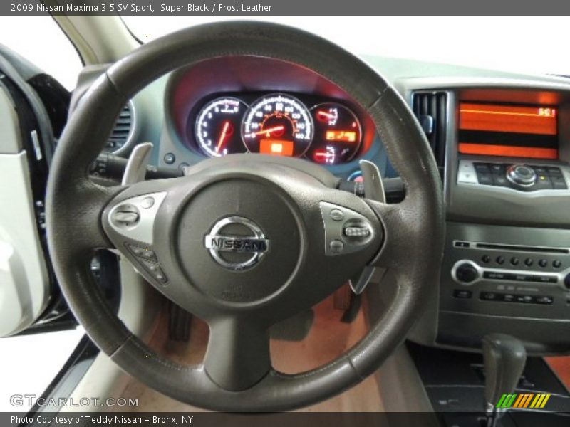 Super Black / Frost Leather 2009 Nissan Maxima 3.5 SV Sport