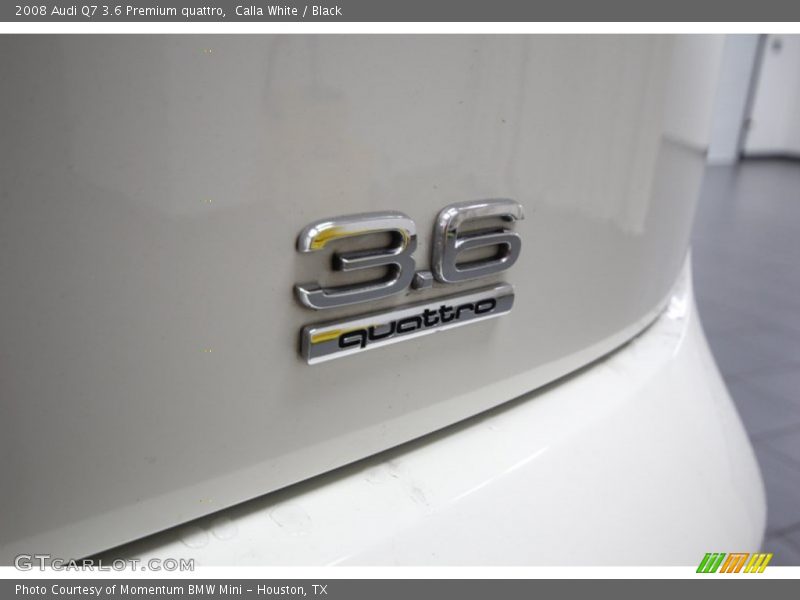 Calla White / Black 2008 Audi Q7 3.6 Premium quattro