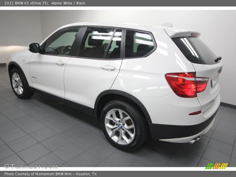 Alpine White / Black 2012 BMW X3 xDrive 35i
