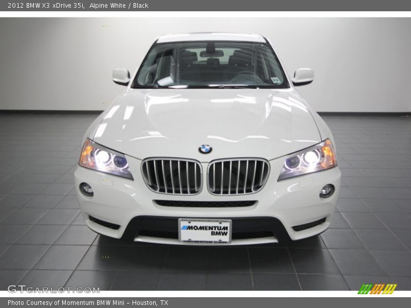 Alpine White / Black 2012 BMW X3 xDrive 35i