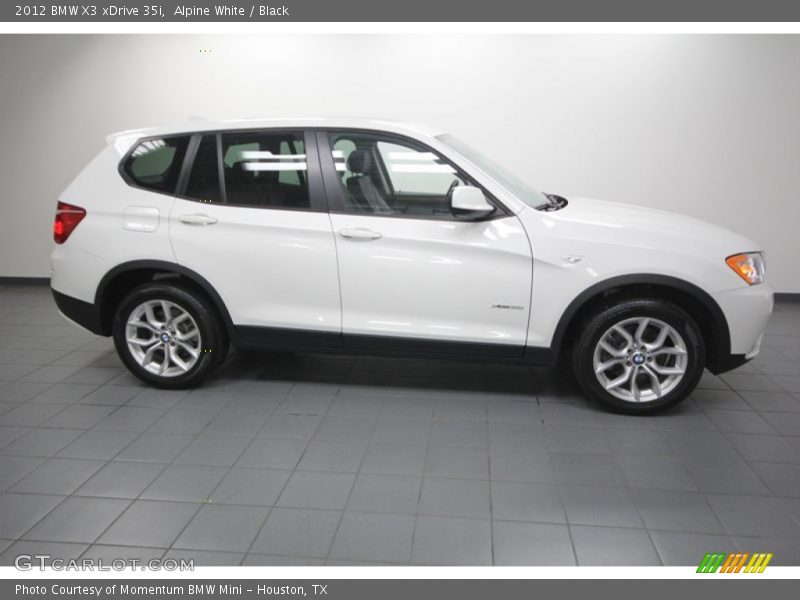 Alpine White / Black 2012 BMW X3 xDrive 35i