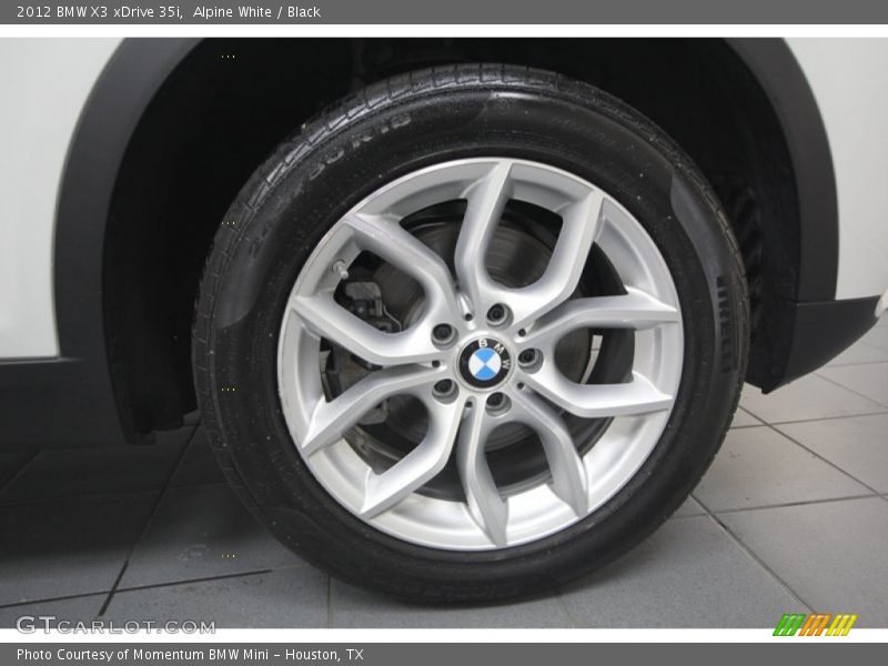 Alpine White / Black 2012 BMW X3 xDrive 35i