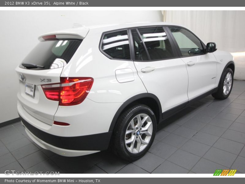 Alpine White / Black 2012 BMW X3 xDrive 35i