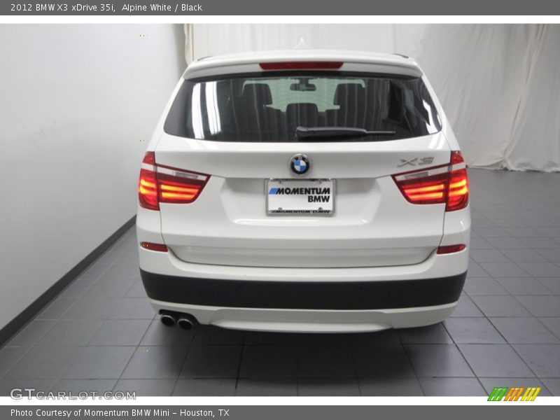 Alpine White / Black 2012 BMW X3 xDrive 35i