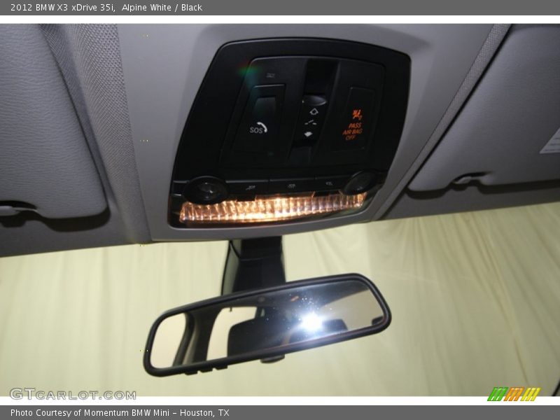 Alpine White / Black 2012 BMW X3 xDrive 35i