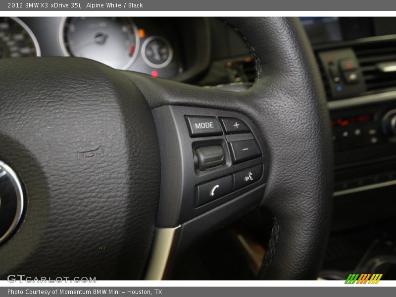 Alpine White / Black 2012 BMW X3 xDrive 35i