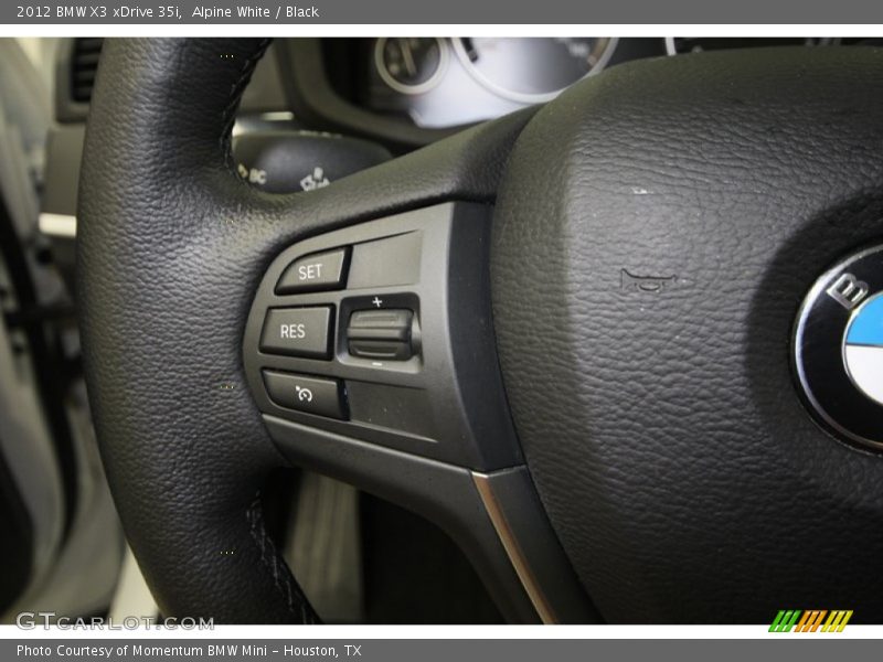 Alpine White / Black 2012 BMW X3 xDrive 35i