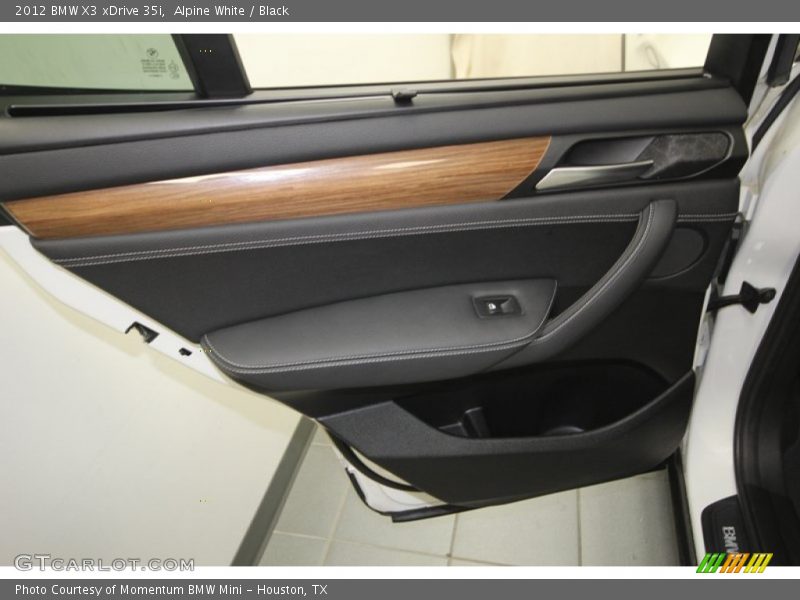Alpine White / Black 2012 BMW X3 xDrive 35i
