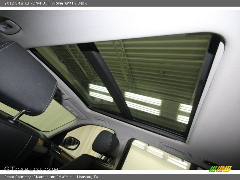 Alpine White / Black 2012 BMW X3 xDrive 35i