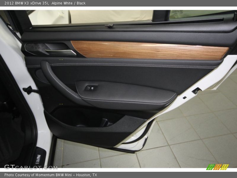 Alpine White / Black 2012 BMW X3 xDrive 35i