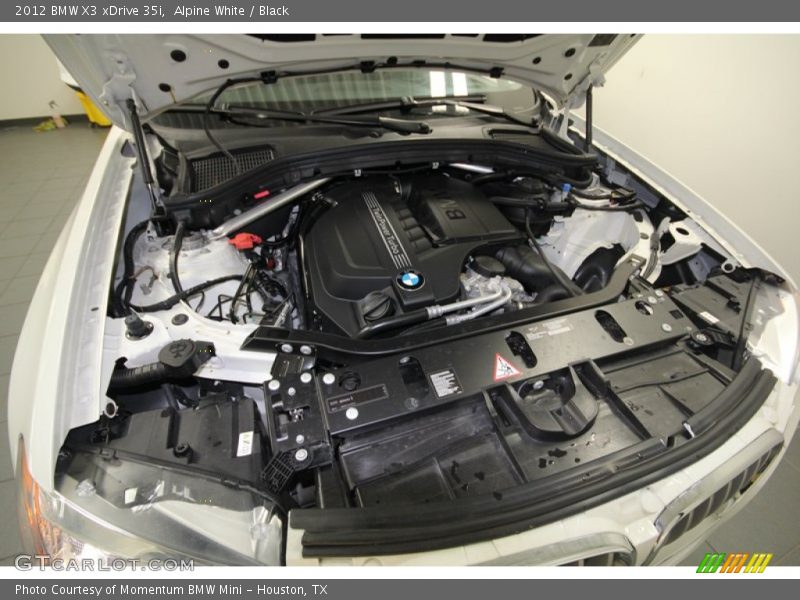 Alpine White / Black 2012 BMW X3 xDrive 35i