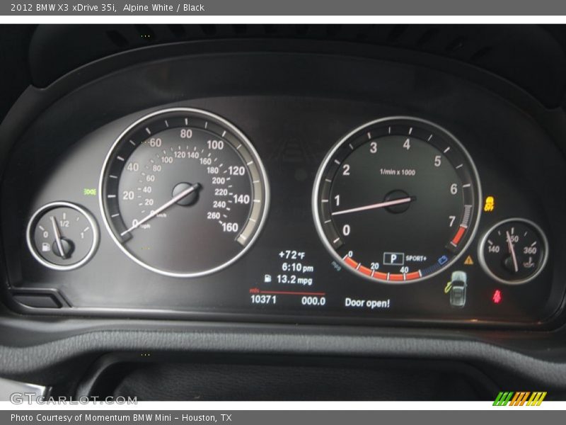 Alpine White / Black 2012 BMW X3 xDrive 35i
