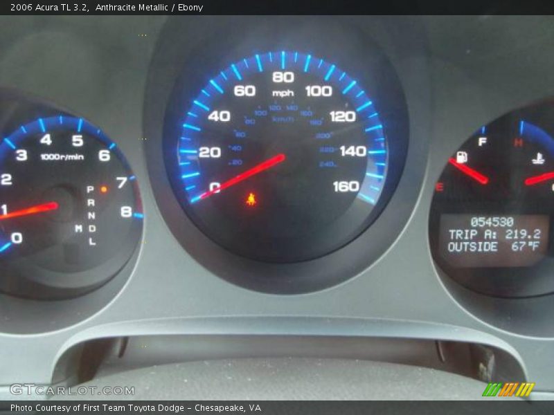 Anthracite Metallic / Ebony 2006 Acura TL 3.2
