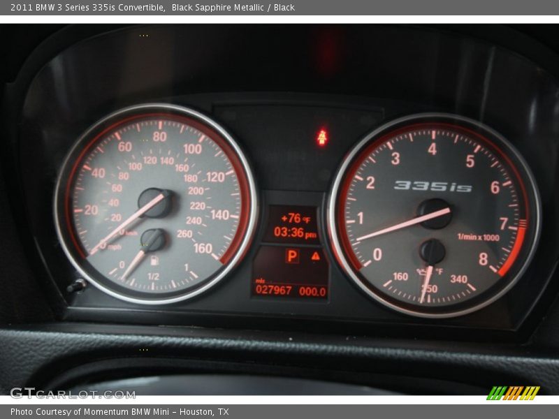  2011 3 Series 335is Convertible 335is Convertible Gauges