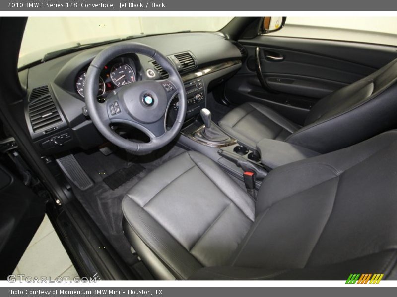 Jet Black / Black 2010 BMW 1 Series 128i Convertible