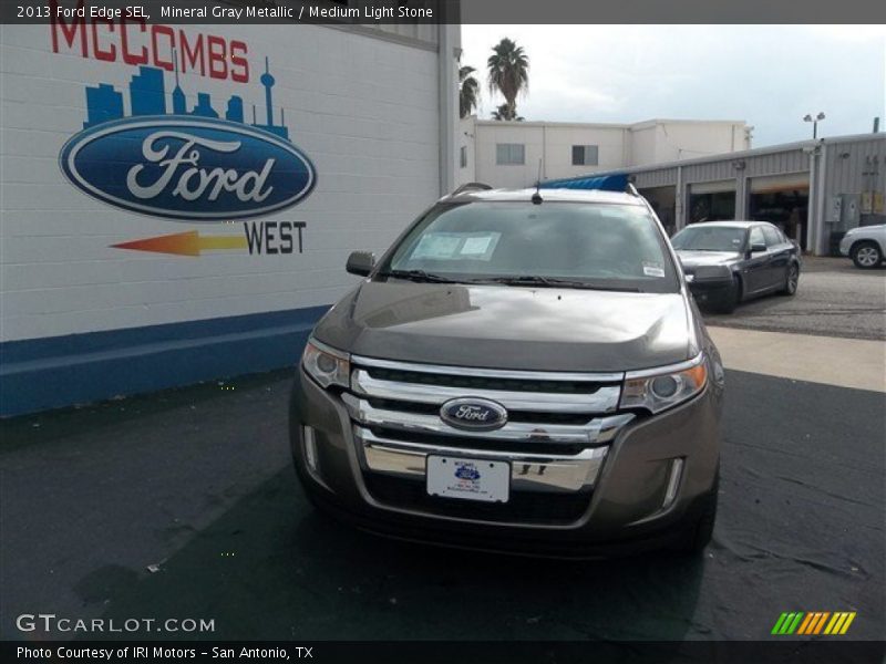 Mineral Gray Metallic / Medium Light Stone 2013 Ford Edge SEL