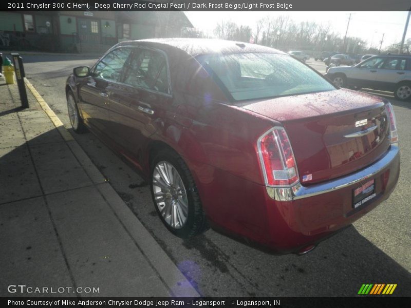 Deep Cherry Red Crystal Pearl / Dark Frost Beige/Light Frost Beige 2011 Chrysler 300 C Hemi