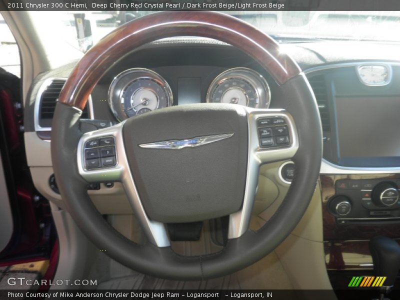 Deep Cherry Red Crystal Pearl / Dark Frost Beige/Light Frost Beige 2011 Chrysler 300 C Hemi