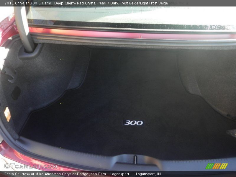 Deep Cherry Red Crystal Pearl / Dark Frost Beige/Light Frost Beige 2011 Chrysler 300 C Hemi