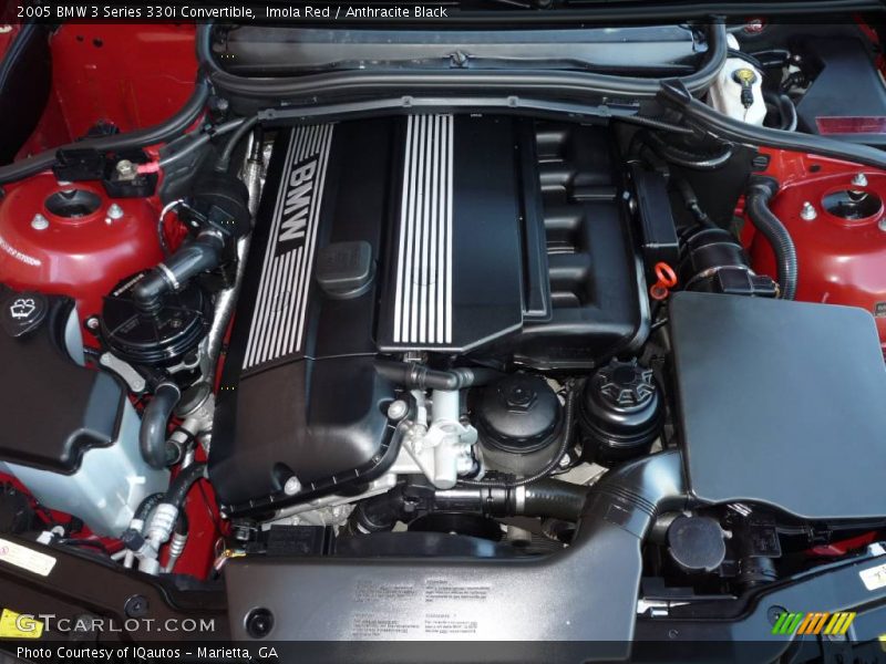 Imola Red / Anthracite Black 2005 BMW 3 Series 330i Convertible