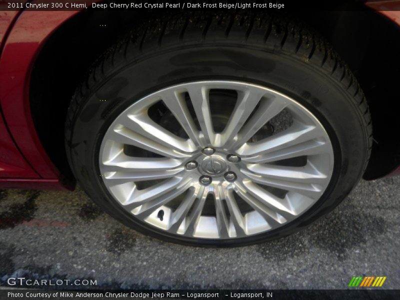 Deep Cherry Red Crystal Pearl / Dark Frost Beige/Light Frost Beige 2011 Chrysler 300 C Hemi