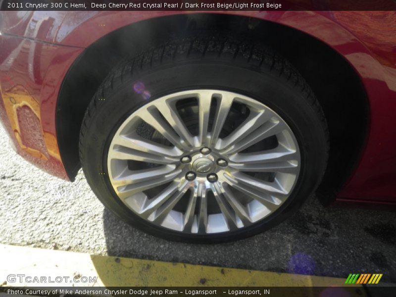 Deep Cherry Red Crystal Pearl / Dark Frost Beige/Light Frost Beige 2011 Chrysler 300 C Hemi