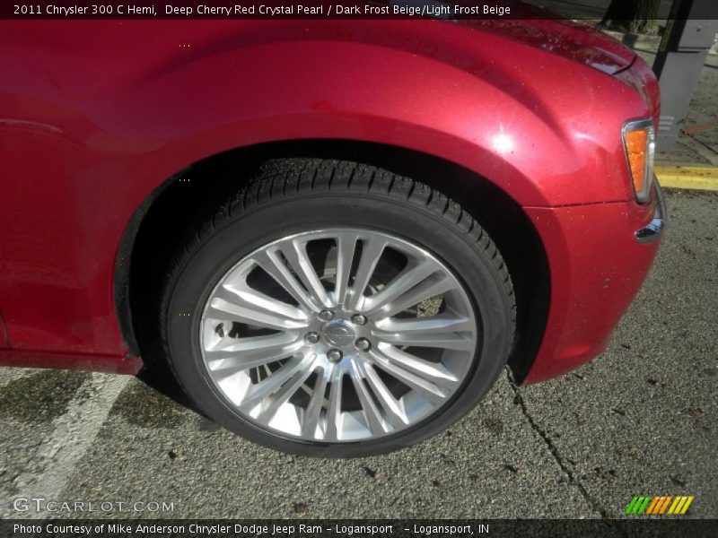 Deep Cherry Red Crystal Pearl / Dark Frost Beige/Light Frost Beige 2011 Chrysler 300 C Hemi