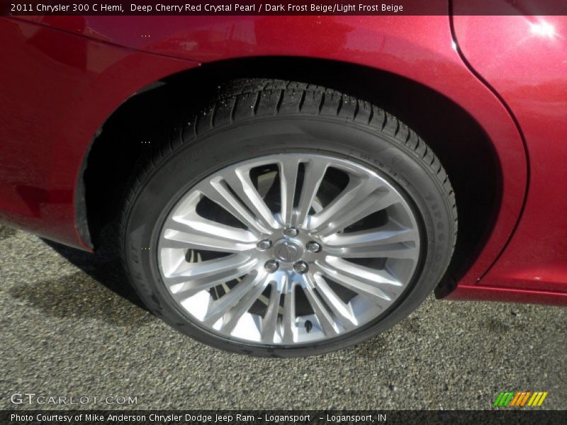 Deep Cherry Red Crystal Pearl / Dark Frost Beige/Light Frost Beige 2011 Chrysler 300 C Hemi