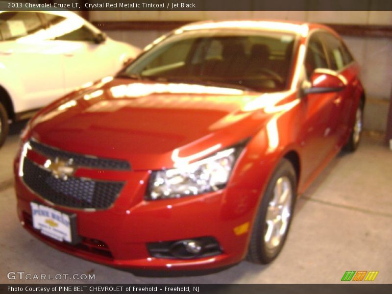 Crystal Red Metallic Tintcoat / Jet Black 2013 Chevrolet Cruze LT