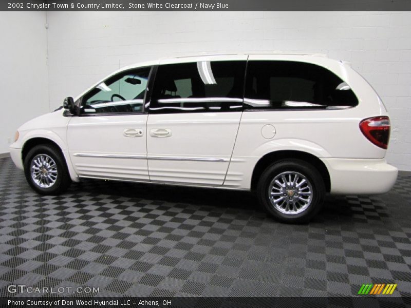 Stone White Clearcoat / Navy Blue 2002 Chrysler Town & Country Limited