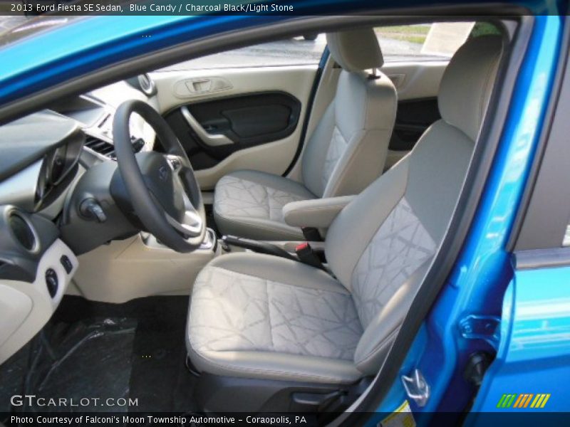 Blue Candy / Charcoal Black/Light Stone 2013 Ford Fiesta SE Sedan
