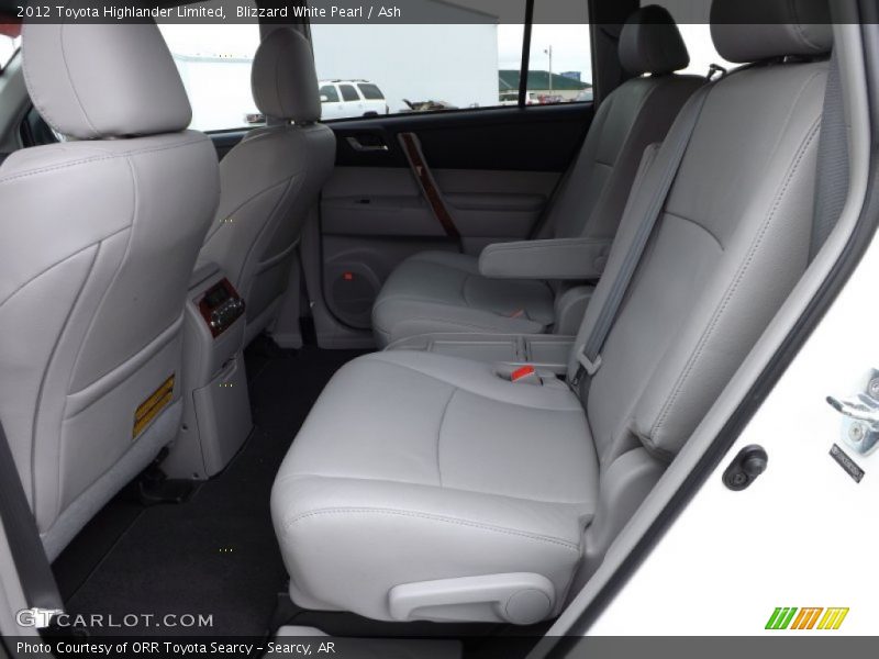 Blizzard White Pearl / Ash 2012 Toyota Highlander Limited